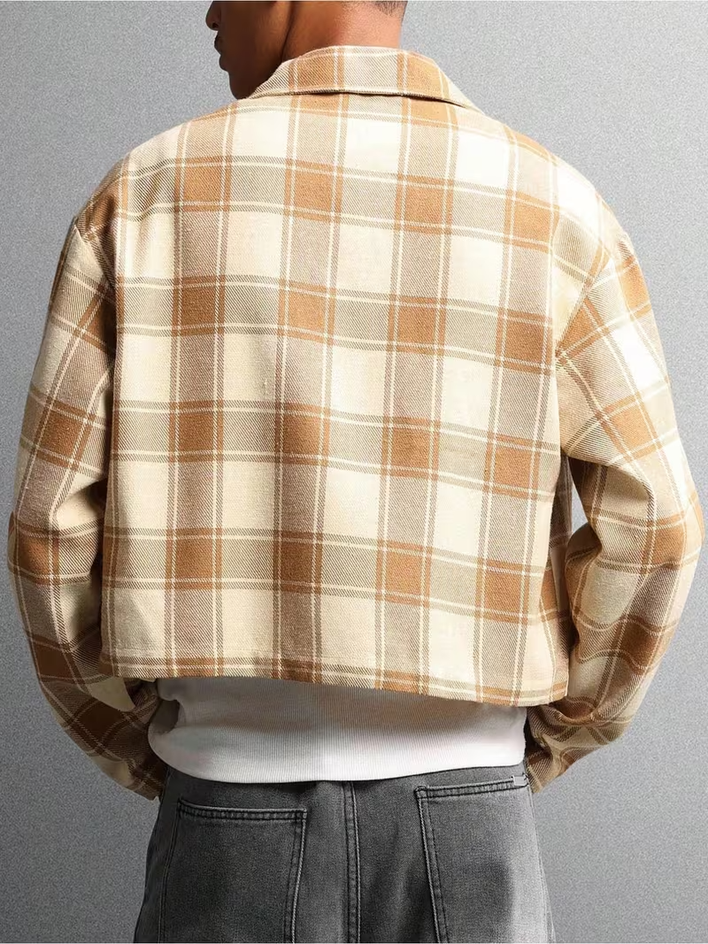 Men's Plaid Zip Jacket
