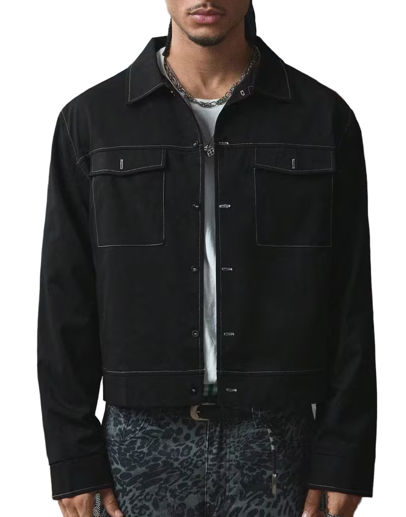 Men's Snap-Button Jacket