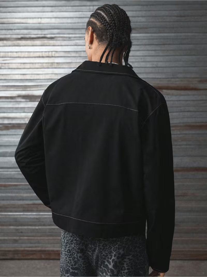 Men's Snap-Button Jacket