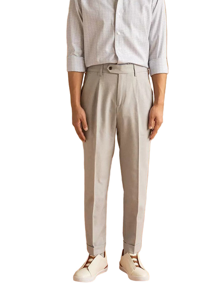 Men's Tailored Pleated Pants