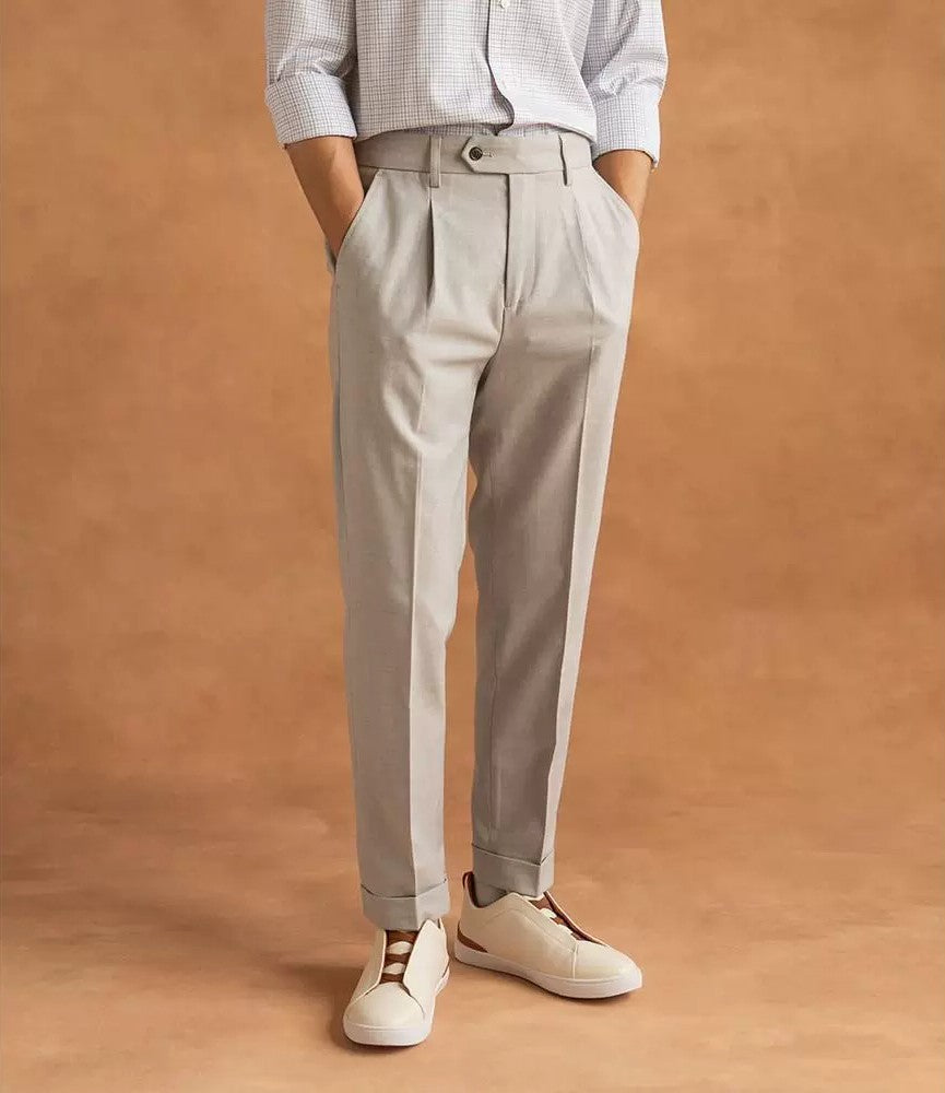 Men's Tailored Pleated Pants