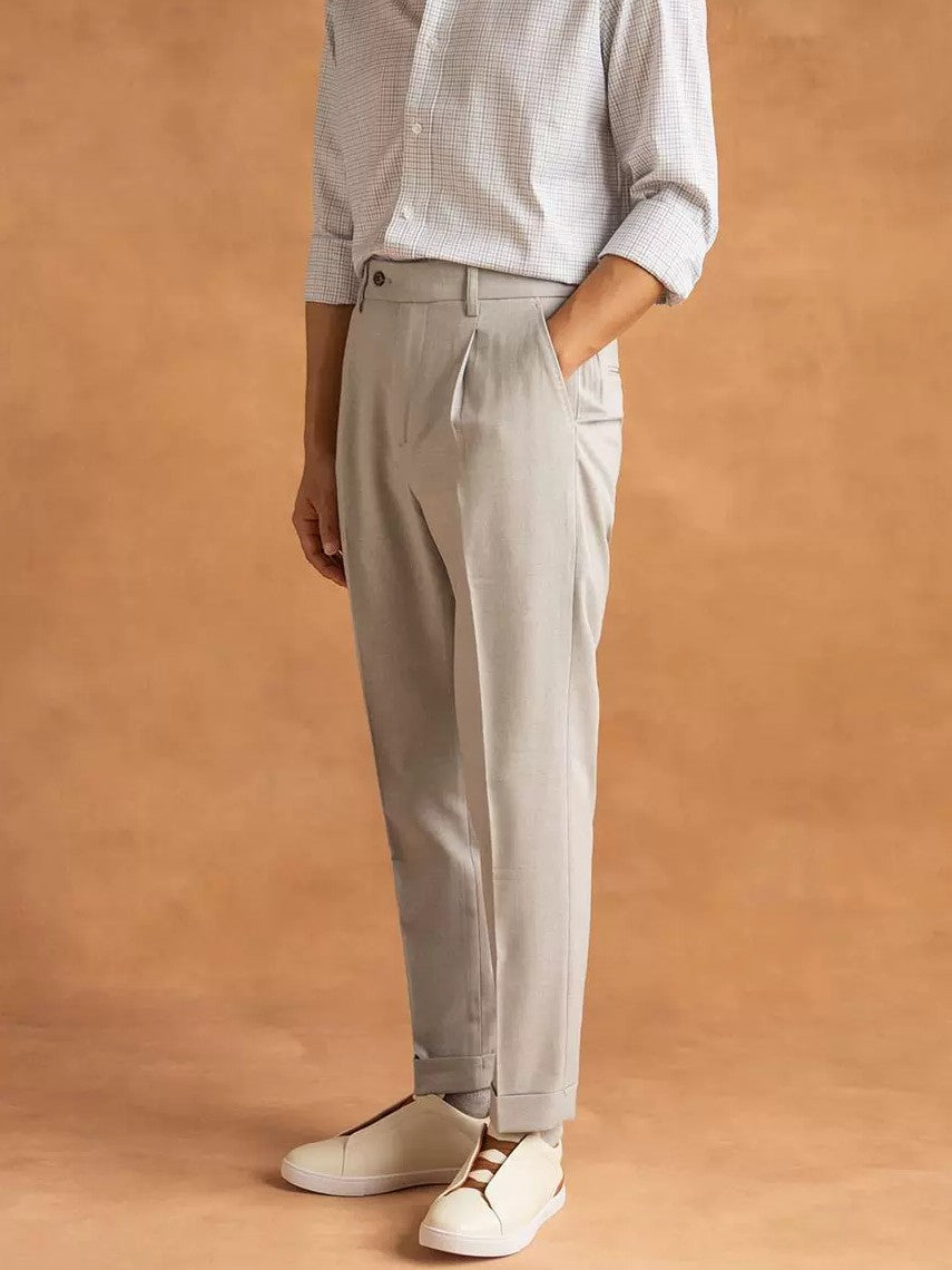 Men's Tailored Pleated Pants
