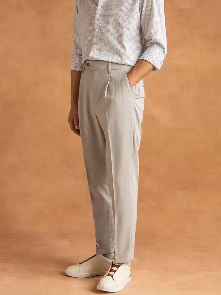 Men's Tailored Pleated Pants