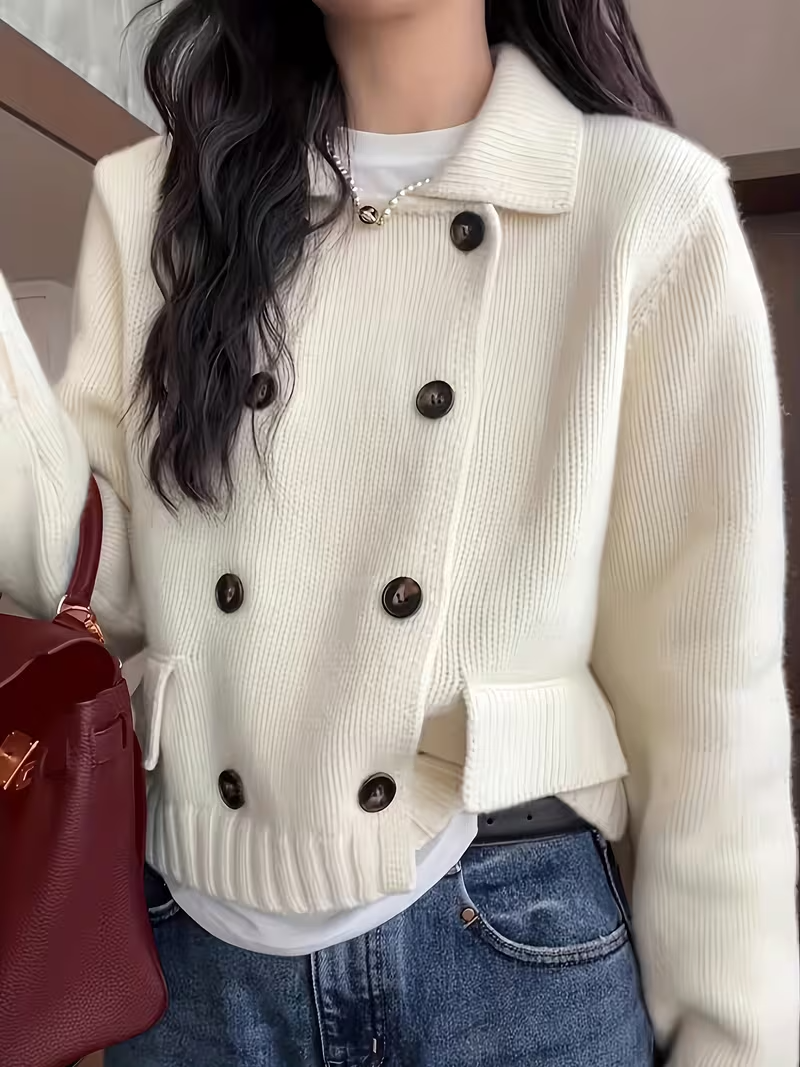 Women's Double-Breasted Cardigan